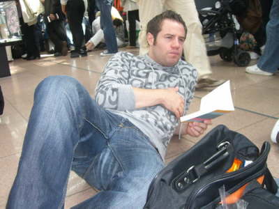 Warten auf den Abflug